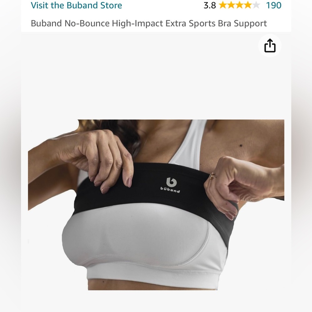 BuBand High Impact Sports Bra Support